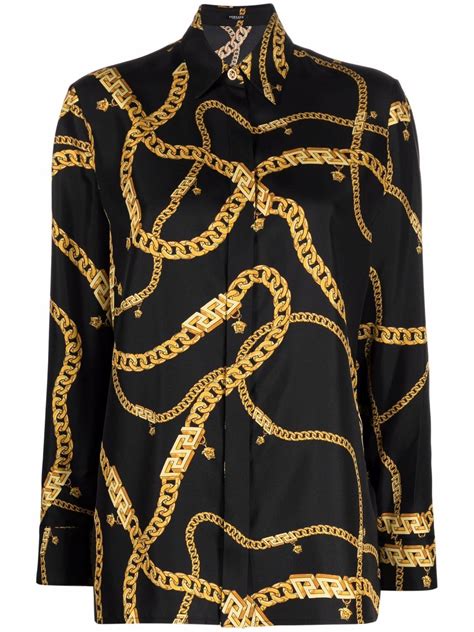 versace blouse with stones